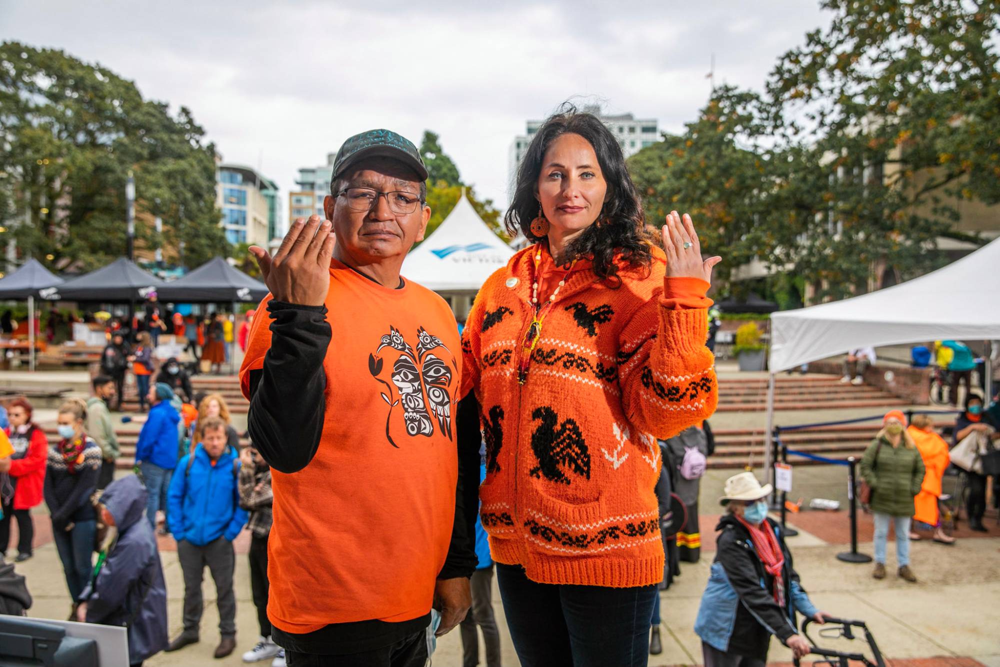 ‘Walking history books’ Founders of Victoria Orange Shirt Day reflect